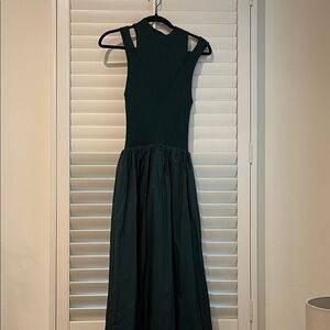En Saison Lulus Dark Green Maxi Dress NWT